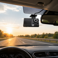 Kamera Mobil Pintar AI W5 1080P ADAS DSM 4G GPS RTK Terminal Kendaraan Dashcam dengan Alarm Kelelahan Mengemudi