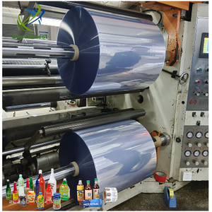 <span class=keywords><strong>Film</strong></span> PVC thermorétractable transparent en rouleau jumbo à prix compétitif pour étiquettes de bouteilles de boissons (matière première) - Product Image 3