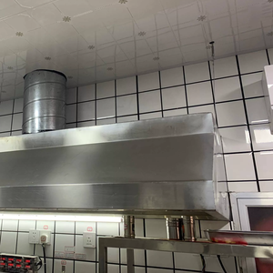 Extractor de chimenea vertical eléctrica RUITAI, campana extractora de isla para cocina para hoteles - Product Image 1