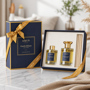 Aikun - Juego de Regalo de Fragancias para el Hogar de 3 Piezas con Velas Aromáticas y Difusor de Varillas, con Acabado Satinado y Embalaje OEM para Pedidos al por Mayor - Product Image 2