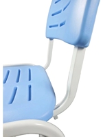Mobilier scolaire nouveau design en plastique bleu épaissi large dossier étude cours de formation chaise de bureau
