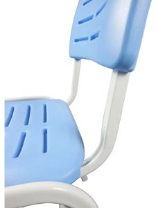 Mobilier scolaire nouveau design en plastique bleu épaissi large dossier étude <span class=keywords><strong>cours</strong></span> <span class=keywords><strong>de</strong></span> formation <span class=keywords><strong>chaise</strong></span> <span class=keywords><strong>de</strong></span> bureau - Product Image 4