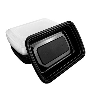 32oz Stackable BPA Free Take Away Food Container, Food Grade PP Disposable Plastic Bento Box With Lid