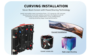 จอแสดงผล LED กลางแจ้งสำหรับงานอีเว้นท์ จอวิดีโอ LED แบบยืดหยุ่น P3.91 สำหรับเช่าโฆษณา P4 จอ LED แบบโมดูลาร์สั่งทำพิเศษ จอแสดงผล LED ขนาด L - Product Image 3
