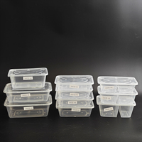 Conteneurs en plastique clairs jetables de boîtes d'emballage de nourriture de 17oz-50oz pour des sushi à emporter 22oz 24oz 25oz 28oz 32oz 35oz 38oz 40oz