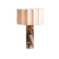 Lampe de chevet Qishi Cline, style rétro haut de gamme, en pierre, design de luxe, décoration Wabi-Sabi, pour hôtel, salon