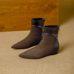 Botas de Tobillo con Cordones Multifuncionales, Cómodas, de Tacón Grueso y Punta Cuadrada para Mujer, Diseño Retro, Antideslizantes, Características Duraderas - Product Image 4