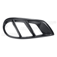 Nouvelle garniture de couvercle de sortie d'air de calandre de pare-chocs avant en fibre de carbone véritable pour Mercedes-Benz W205 C250 C300 C43 2015-2018