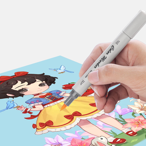 Customized 24-168 Colors Alcohol Markers Chisel &amp; <strong>Brush</strong> Tip Marker <strong>Pen</strong> Sets Permanent <strong>Ink</strong> Non-Erasable Art Markers for Painting - Product Image 4