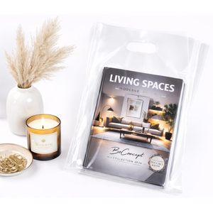 Clear Plastic Shopping <b>Bags</b> 12x15 Inch 1.25Mil Thick Glossy Retail With Die Cut Handles <b>Medium</b> <b>Size</b> For Small Package - Product Image 6