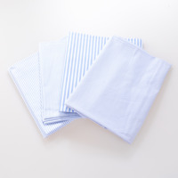 Tissu en Coton Rayé Bleu 100 % Coton Super Vendu pour Chemise Homme