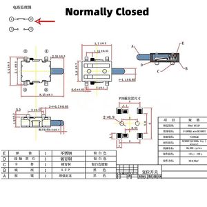 Interruptor de Límite de Larga Duración KFC-V-K1B para Cámara, Detección de Micro-Movimiento con Reinicio, Conector Normalmente Abierto/Cerrado - Product Image 4