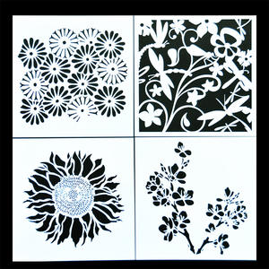 Pochoirs de <span class=keywords><strong>peinture</strong></span> de carreaux en matériau PET, 10 pièces de 6x6 pouces, pour <span class=keywords><strong>peinture</strong></span> découpé au Laser, murs, <span class=keywords><strong>tissu</strong></span>, aérographe, meubles, sol - Product Image 5