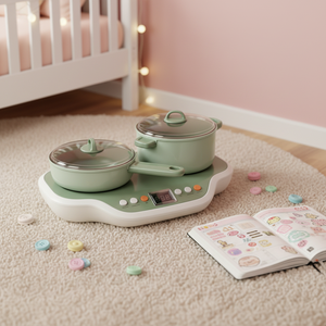 Set Cucina Giocattolo in Plastica per Bambini, 20 Pezzi, con Fornello a Induzione Simulato, Suono Vapore e Funzioni Interattive per Bambini dai 3 Anni in su - Product Image 2