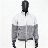 Veste Sherpa Homme Vintage OEM en Toile Polaire de Haute Qualité avec Broderie Chenille Lettres et Bouton Unique pour l'Hiver en Extérieur