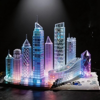 Mosaïque en verre cristal transparent et translucide, matériau artistique granulaire pour bricolage, petits carrés pour travaux de construction verticale