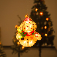 LED Weihnachtsmann Hängende Lichterkette Wasserdicht Festliche Fensterdekoration Saugnapf Großhandel Weihnachts-Batteriebetriebene Lichterkette