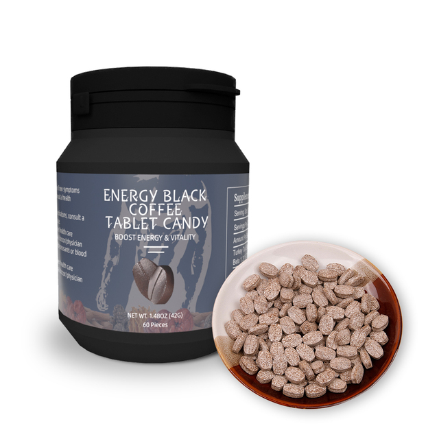 Chewable Candy Tablets Candy With Reishi Coffee Powder Black Coffee Flavor