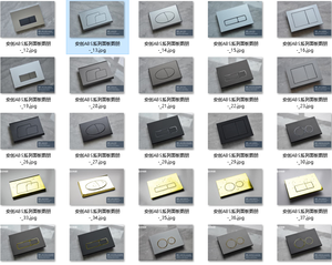 Yady Chất lượng cao vòng màu đen nhựa kép <span class=keywords><strong>push</strong></span> <span class=keywords><strong>button</strong></span> Flush van cho giấu nhà vệ sinh Phễu thoát nước cho phòng tắm sử dụng - Product Image 6