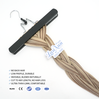 Vente d'usine Juancheng Lanxun : Extensions de cheveux naturels invisibles Genius Wefts, Cheveux humains vierges russes, Couleur Piano