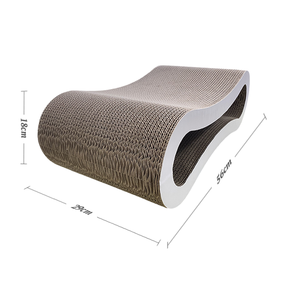 Desain baru ramah lingkungan dapat disesuaikan bentuk unik dapat diterima kualitas tinggi kertas bergelombang penggaruk kucing Modern - Product Image 3