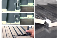 Tejas de aleación de aluminio para exteriores con aislamiento de espuma de poliuretano para almacenes, villas, talleres