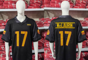 Venta al por mayor Uniforme de fútbol americano Hombres Bordado Rugby Jersey Comandantes Equipo de alta calidad Jersey de fútbol americano - Product Image 4