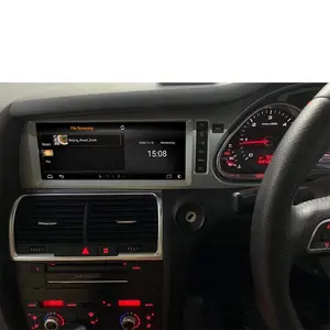 Radio Mobil untuk Audi Q7 2005-2015 GPS Navigasi 128GB Android 11 Pemutar Multimedia DVD Audio Auto Stereo Layar Carplay