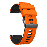 Tali Jam Tangan Pengganti Nyaman Modis Silikon 22Mm untuk Garmin Forerunner 745 Desain Loop Olahraga dengan Gesper Pin 8 Warna