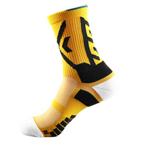 Chaussettes de course longue distance avec coussinets en tissu éponge, ventilation en maille, évacuation rapide de la transpiration, orteils et talon renforcés, chaussettes de sport