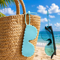 Étui à lunettes en silicone personnalisé avec logo, antichoc, anti-poussière, boîte à lunettes de soleil, porte-lunettes avec cordon de suspension pour le voyage