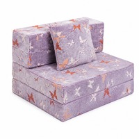 Canapé-lit pliable en mousse pour enfants 3 en 1, chaise convertible, chaise longue, canapé de jeu pour tout-petits avec coussin 160 cm