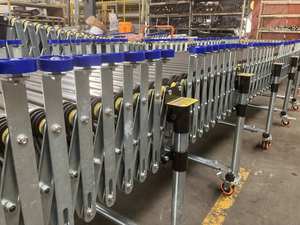 Trasportatore a rulli di scarico portatile flessibile alimentato da magazzino - Product Image 4