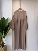 Abaya longue sur mesure faite à la main, style Dubaï, luxe islamique, élégante, pour petites femmes, robe de prière musulmane, mode modeste