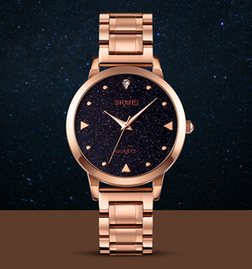 Montres pour femmes SKMEI <span class=keywords><strong>1661</strong></span> en or rose, mode et luxe, montres pour femmes avec diamants - Product Image 5