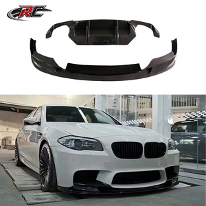 Kit de Difusor Trasero y Labio Delantero de Fibra de Carbono Estilo <span class=keywords><strong>M5</strong></span> para <span class=keywords><strong>BMW</strong></span> Serie 5 F10 F18, Fácil Instalación, Ajuste OEM, Reemplazo Directo - Product Image 1