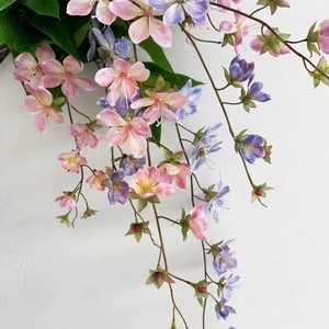 Fleurs artificielles en soie de jasmin pleureur, décorations murales réalistes pour mariages et décoration intérieure - Product Image 2