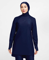 Ensemble de vêtements de sport pour femmes musulmanes, 3 pièces, vêtements de sport islamiques modestes, t-shirt à manches longues à col rond, tenue de yoga, tenue de prière