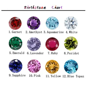Jingying Hot Sale Birthstone Round cut 4mm-10mm Synthetic Cubic Zirconia Loose Gemstones for Jewelry Making