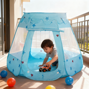 Nouvelle conception de tente pour enfants en forme de château, style princesse, tente spacieuse pour enfants pour jeux de rôle - Product Image 4