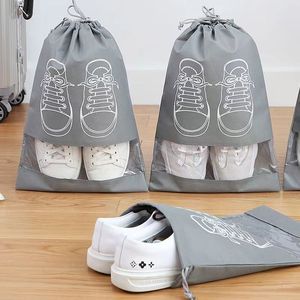 Nouveau sac à chaussures non tissé, imperméable, anti-poussière, sac de voyage portable, sac à cordon pour le rangement des chaussures, organisateur de chaussures - Product Image 4