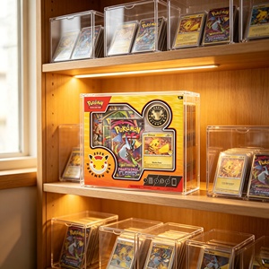 Pokémon TCG 2026 Pokémon Day 30° Anniversario Espositore in Acrilico per Box <span class=keywords><strong>Pikachu</strong></span> e Contenitore da Collezione - Product Image 1