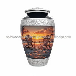 Urnes décoratives en laiton pour hommes et femmes Urnes funéraires Urnes commémoratives Urnes funéraires Urnes funéraires Urnes humaines à bas prix - Product Image 1