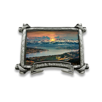 Drapeau suisse Couteau suisse Matterhorn Paysage Tourisme Souvenirs J'aime la Suisse Tasse Aimant pour réfrigérateur