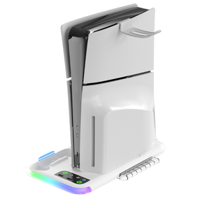 Sạc Cơ Sở Tai nghe trò chơi đĩa lưu trữ đứng chủ cho <span class=keywords><strong>ps5</strong></span> Pro/Slim giao diện điều khiển Điều khiển sạc sạc Dock trạm - Product Image 2