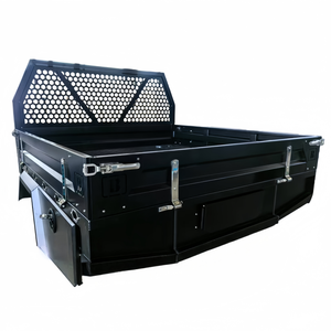 Plateau de camionnette en aluminium HERUI - Personnalisé, noir, étanche, rangement d'outils pour voiture en extérieur - Product Image 1