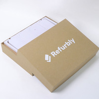 Venta al por mayor de papel reciclado Kraft caja de ordenador de embalaje personalizado transporte portátil envío tapa de papel caja de embalaje personalizado para Ipad