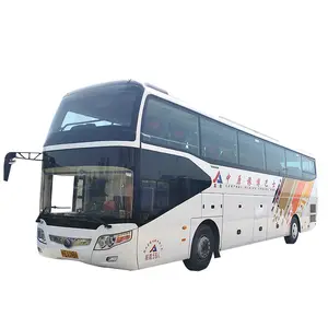 New Yutong Passenger Coach Bus Sale 55 Seats Diesel Gasoline Fuel Options Manual Transmission RHD Steering Euro 3 Emission Front