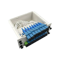 Répartiteur optique à faible perte SC APC UPC Fiber PLC Splitter 1x2 1x4 1x8 1x12 1x16 avec connecteurs LC FC Plc Splitter Fabricant
