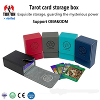 Boîte de rangement pour cartes Torson 80 Plus en cuir PU avec cadeau pour jeux de table et cartes de tarot